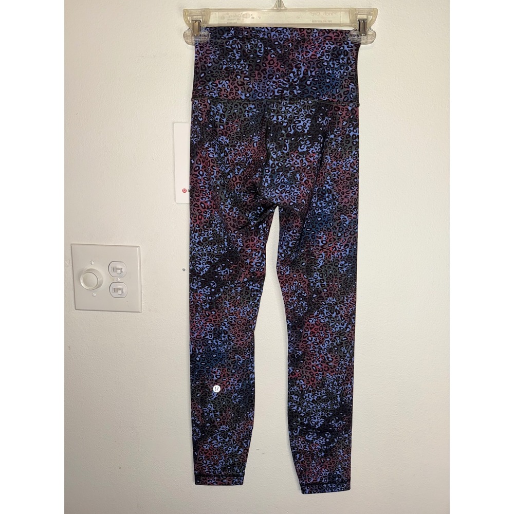 Lululemon Wunder Train HR Tight Cosmic Leopard Multi Size 2 NWT $98 MSRP - Picture 2 of 4